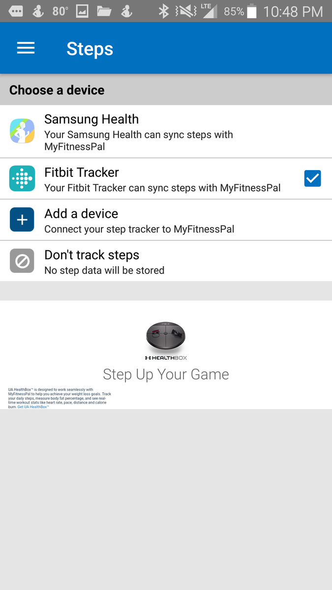Link myfitnesspal with fitbit deals