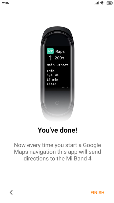 mi band maps